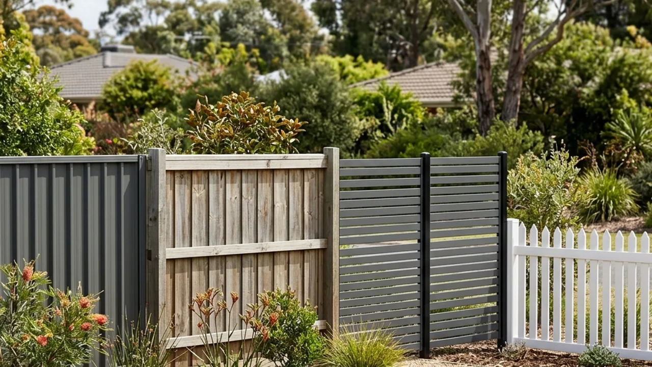 Fence styles and materials used on Highfields properties in the Toowoomba region