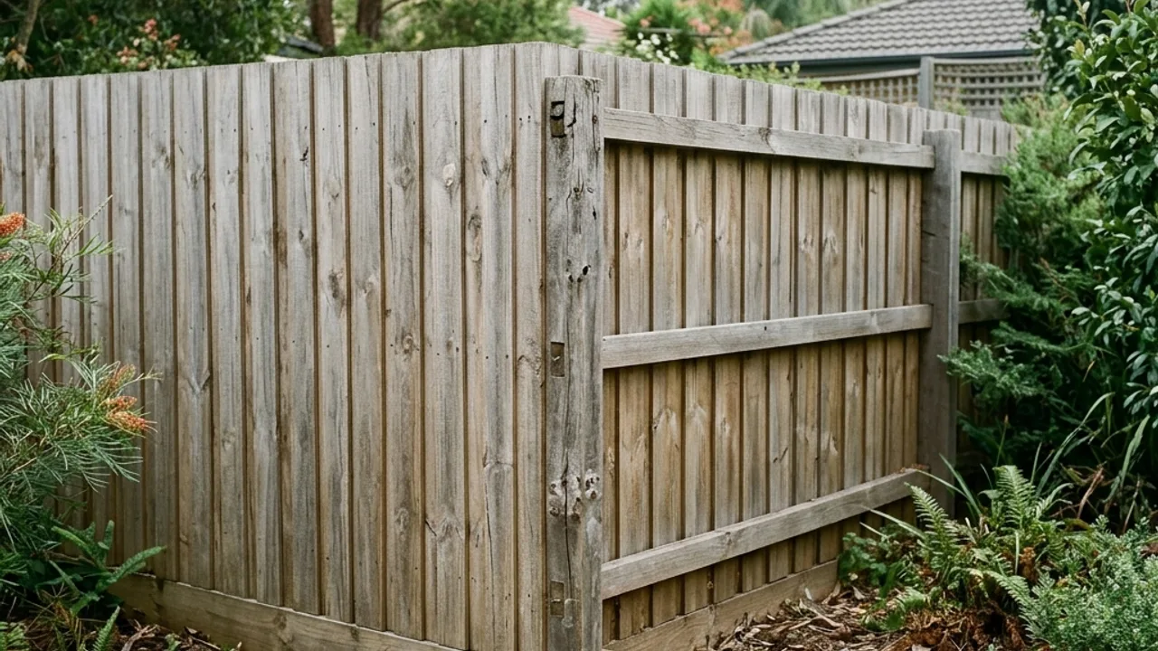 Lapped and capped timber paling fence beside a Toowoomba character home
